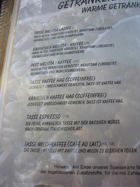 Kaffee - Spezialitäten